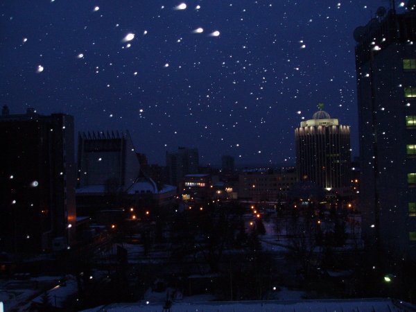 Ночное небо в городе