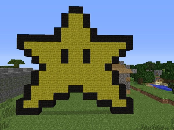 Звезда майнкрафт постройка