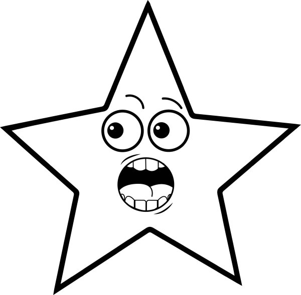 Звездочка раскраска для детей
