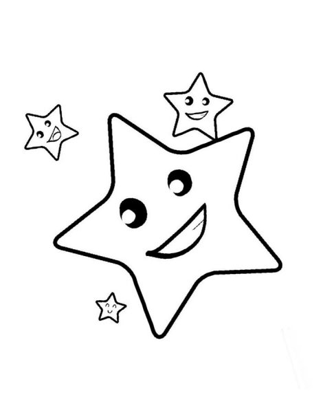 Морская звезда раскраска