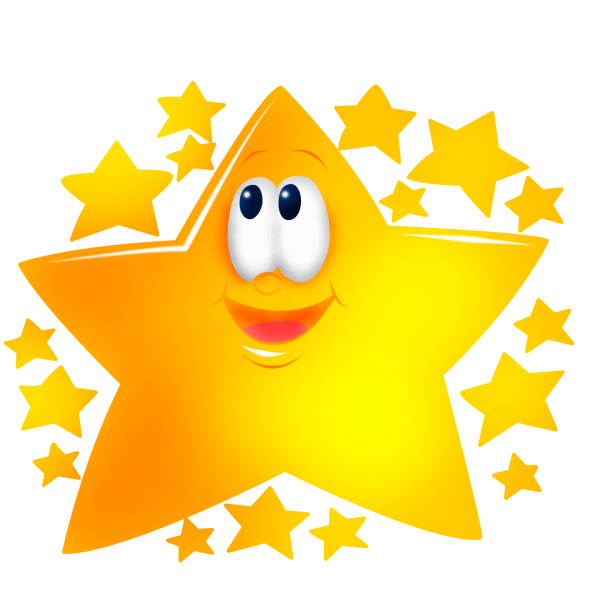 Трафарет для вырезания звезд