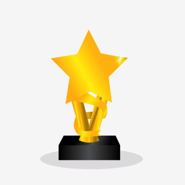 Кубок звезда на прозрачном фоне