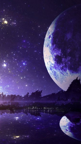 Луна в космосе