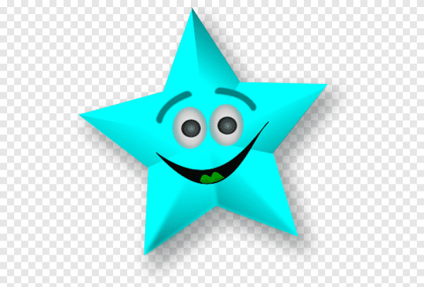 Смайлики звездочки разноцветные