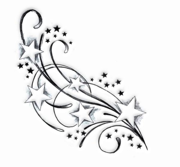 Тату звездочки эскизы