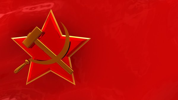 Красная звезда серп и молот значок
