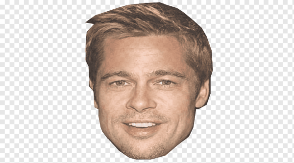 Брэд Питт лицо на прозрачном фоне