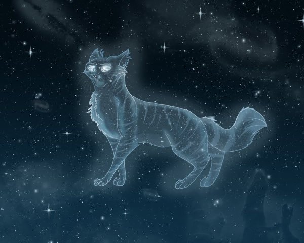 Космический кот живопись