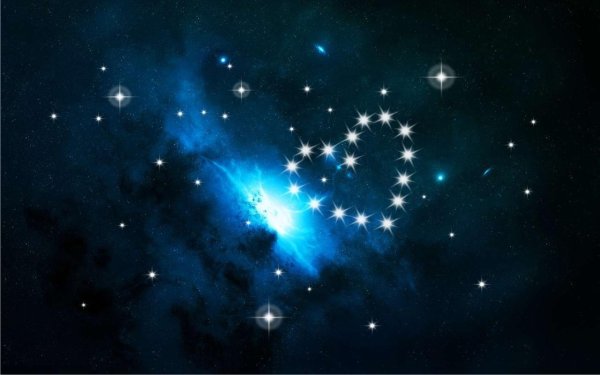 Влюбленные под звездным небом