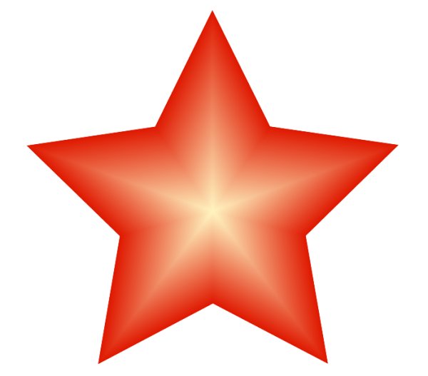 Красная звезда для вырезания