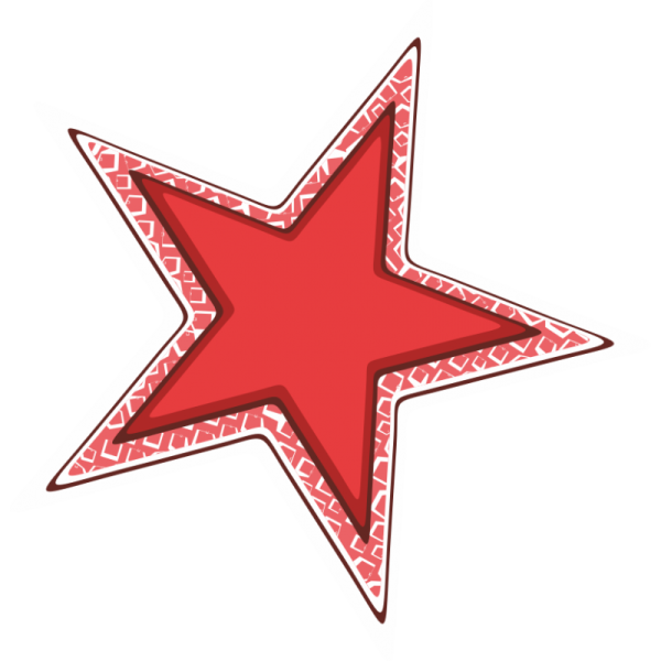 Звездочки для печати цветные