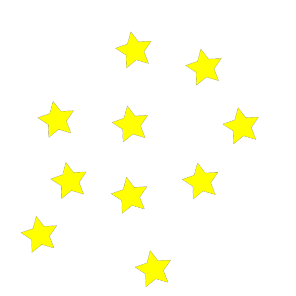 Желтая пятиконечная звезда