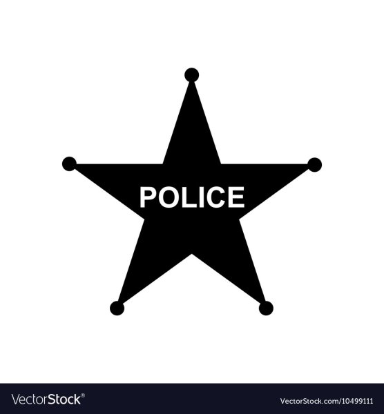 Наклейки звезды полицейские