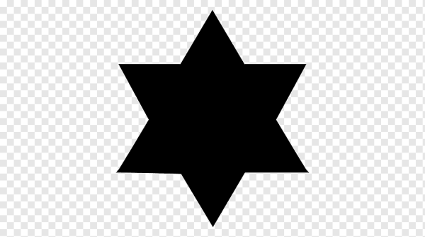 Шестиконечная звезда силуэт