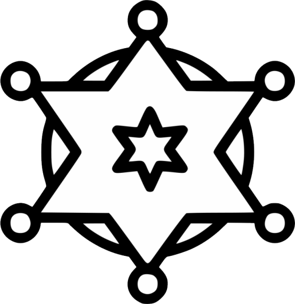 Звезда шерифа вектор