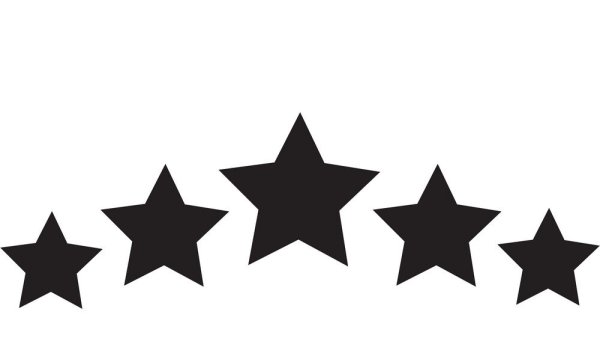 Звездочки черно белые