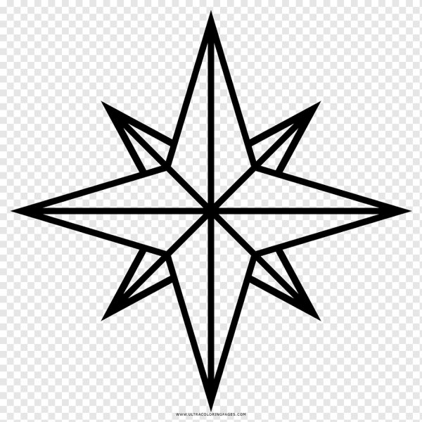 Восьмиконечная звезда роза ветров