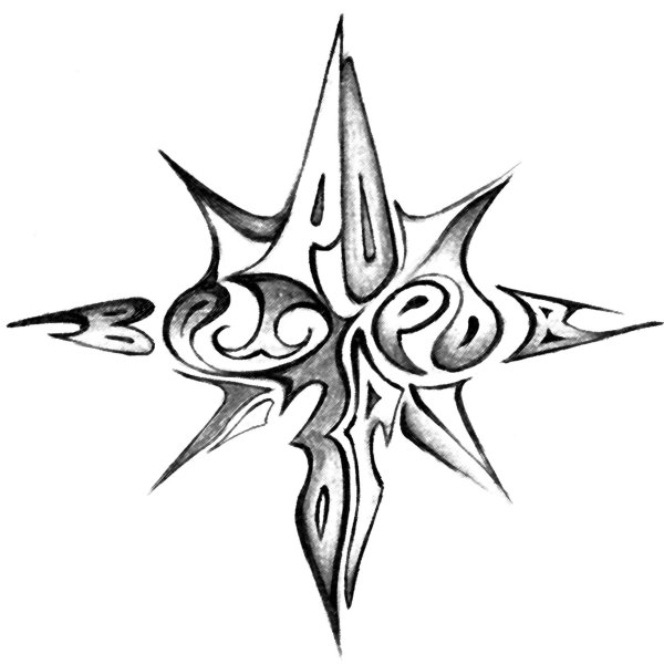 Роза ветров карандашом