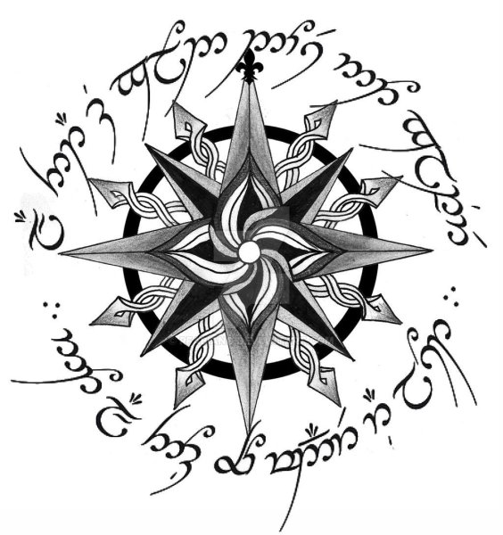 Восьмиконечная звезда роза ветров