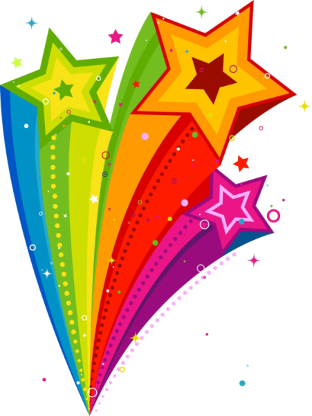 Разноцветные звезды для салюта
