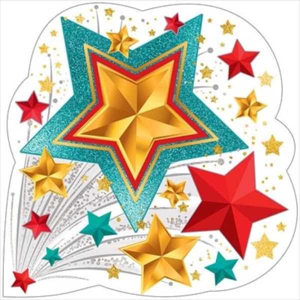 Украшение на 23 салют из звезд