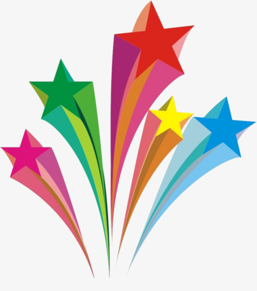 Цветной салют для вырезания