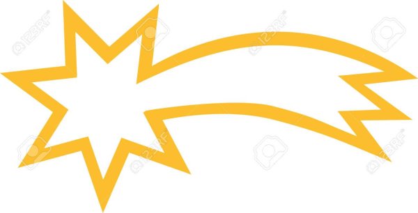 Падающая звезда шаблон