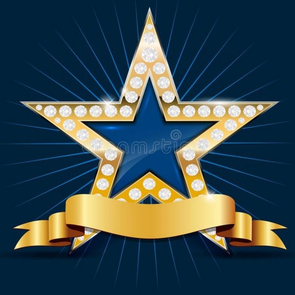 Звезда с золотой окантовкой