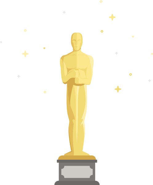 Статуэтка Оскар PNG
