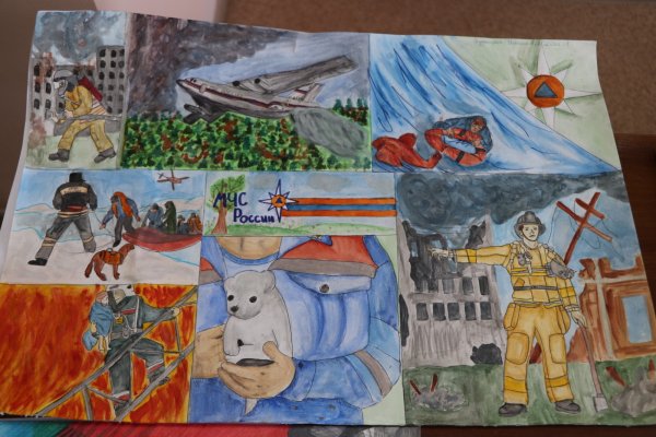 Служба спасения глазами детей