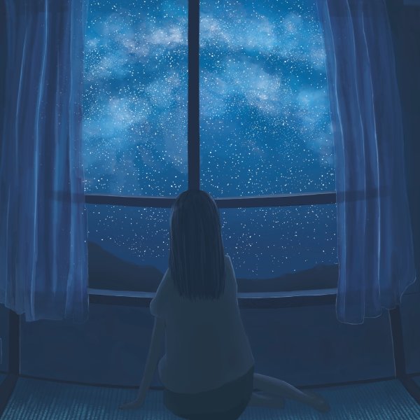 Луна в окне