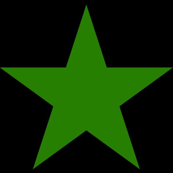 Салатовая звезда