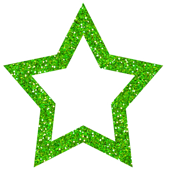 Звезда зеленого цвета