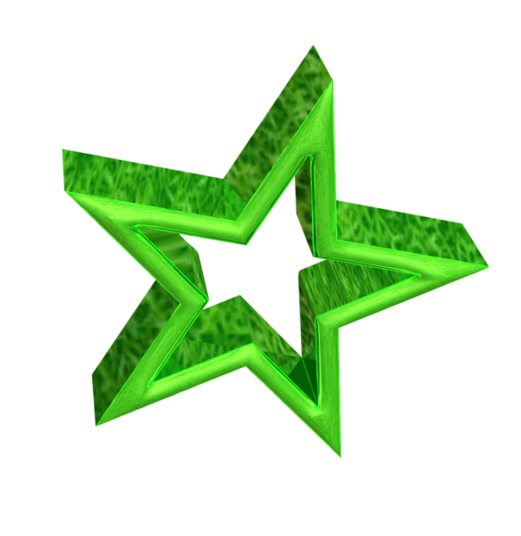 Звезда зеленого цвета