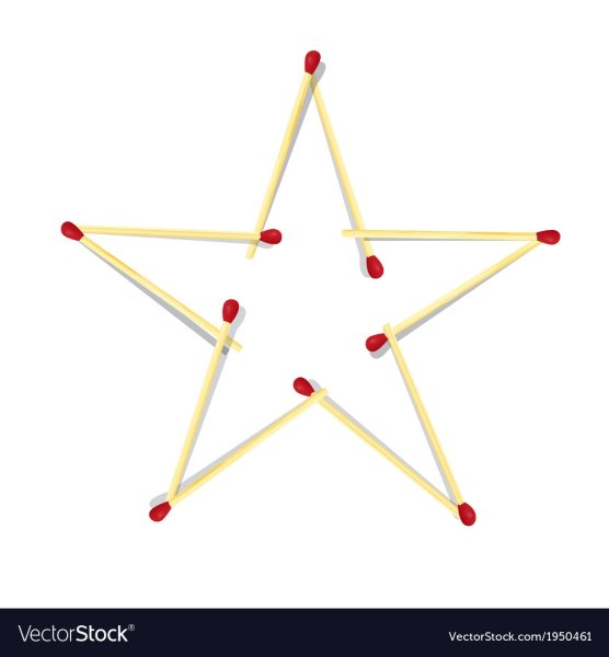 Звезда из спичек