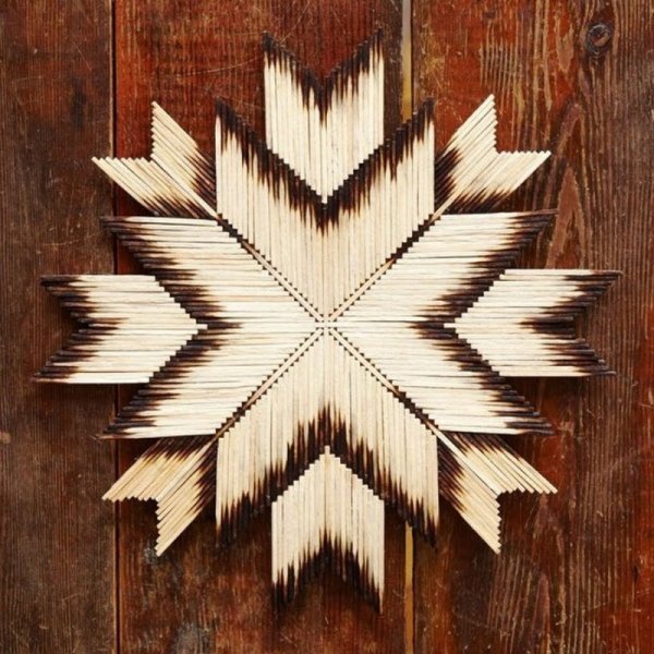 Звезда из спичек