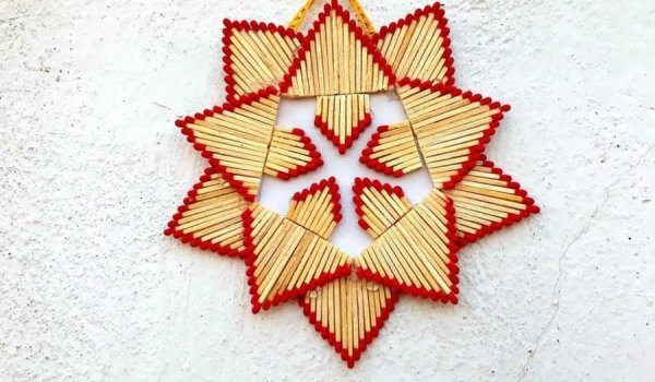 Звезда из спичек