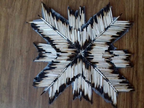 Звезда из спичек