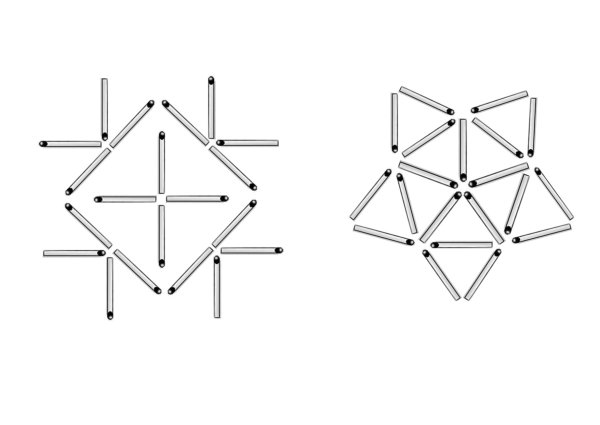 Рисунки из спичек схемы