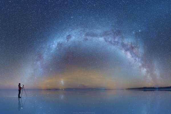 Солончак Уюни ночью