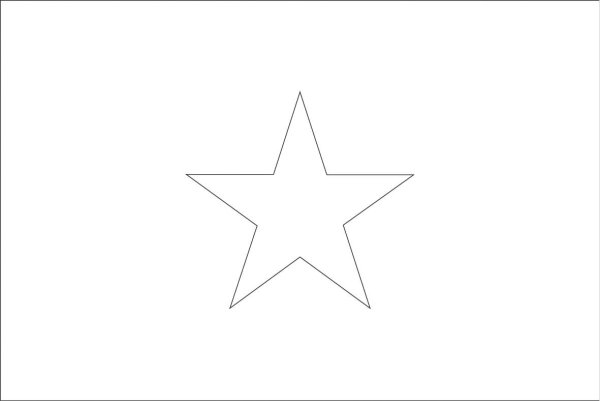 Пятиконечная звезда Формат а4