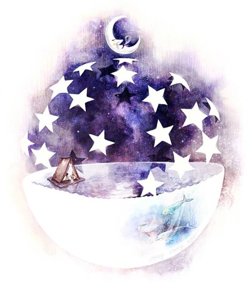 Для рисования Луна и звезда