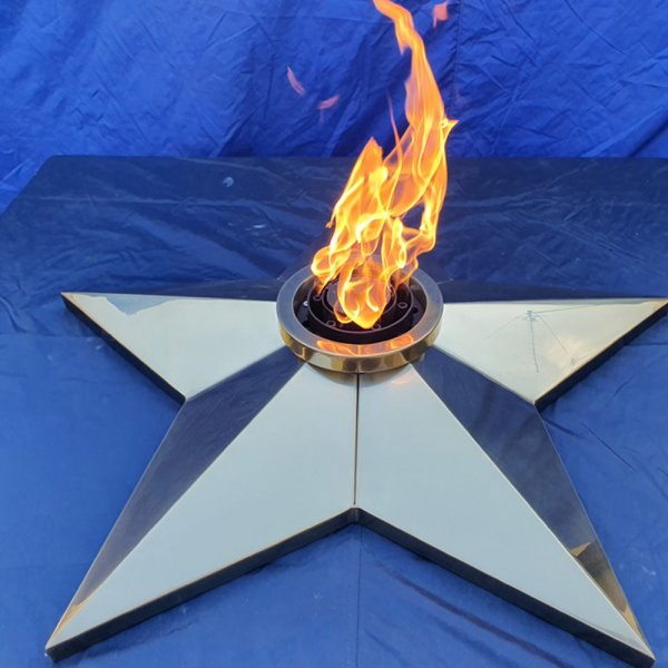 Вечный огонь в форме звезды