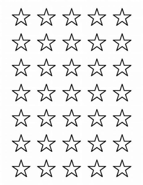 Трафарет звезды