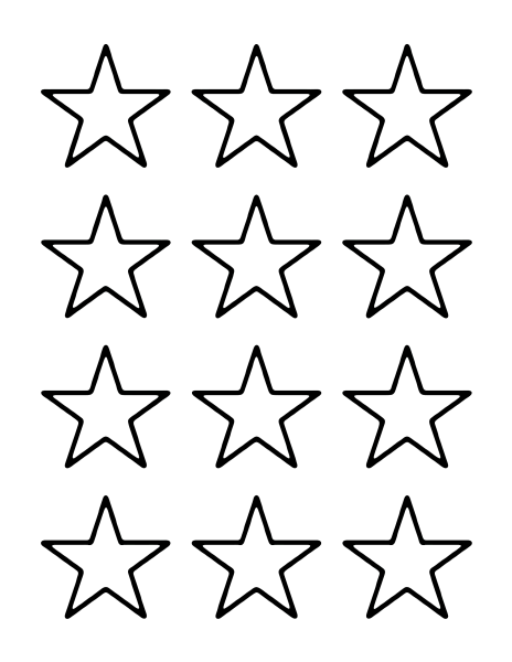 Звезды для вырезания маленькие