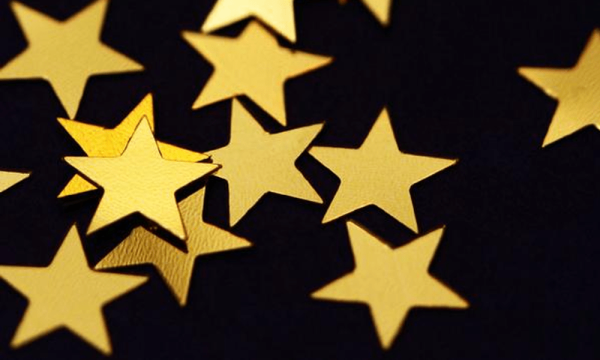 Желтые звездочки для печати