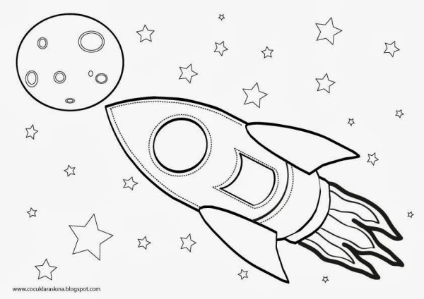 Космос трафареты для детей