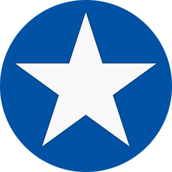 Бело-синяя звезда