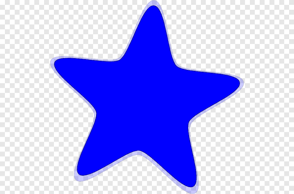 Звезда синего цвета