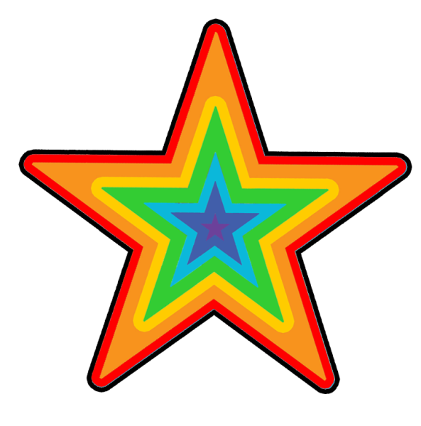 Звездочки цветные